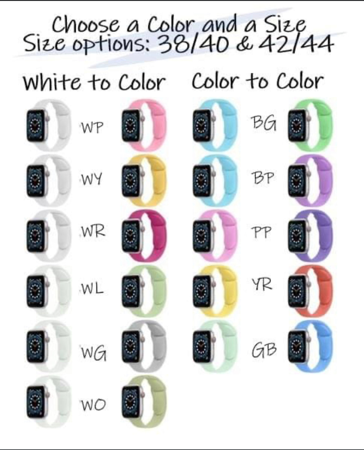 Color changing apple watch band outlet